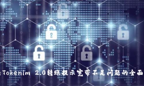 解决Tokenim 2.0转账提示宽带不足问题的全面指南