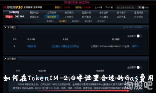 如何在TokenIM 2.0中设置合适的Gas费用
