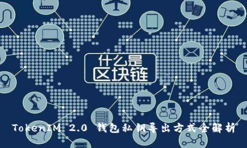 TokenIM 2.0 钱包私钥导出方式全解析